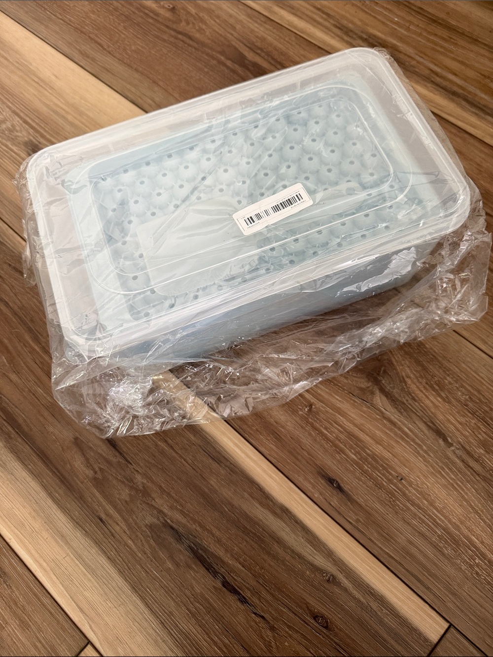 4 pack of blue ice trays small pebble ice cubes